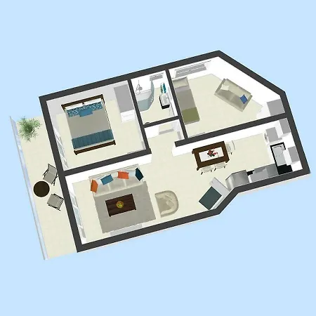 Apartman Lighthouse By The Sea Lovely 2bdr Paphos